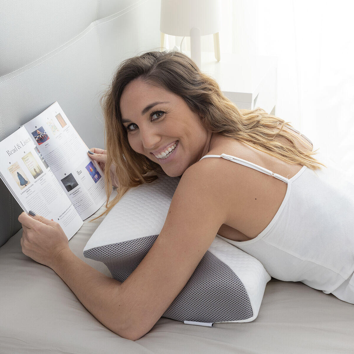 Almohada Cervical Ergonómica para un Descanso Natural y Cómodo