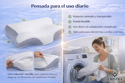 Almohada Cervical Ergonómica para un Descanso Natural y Cómodo